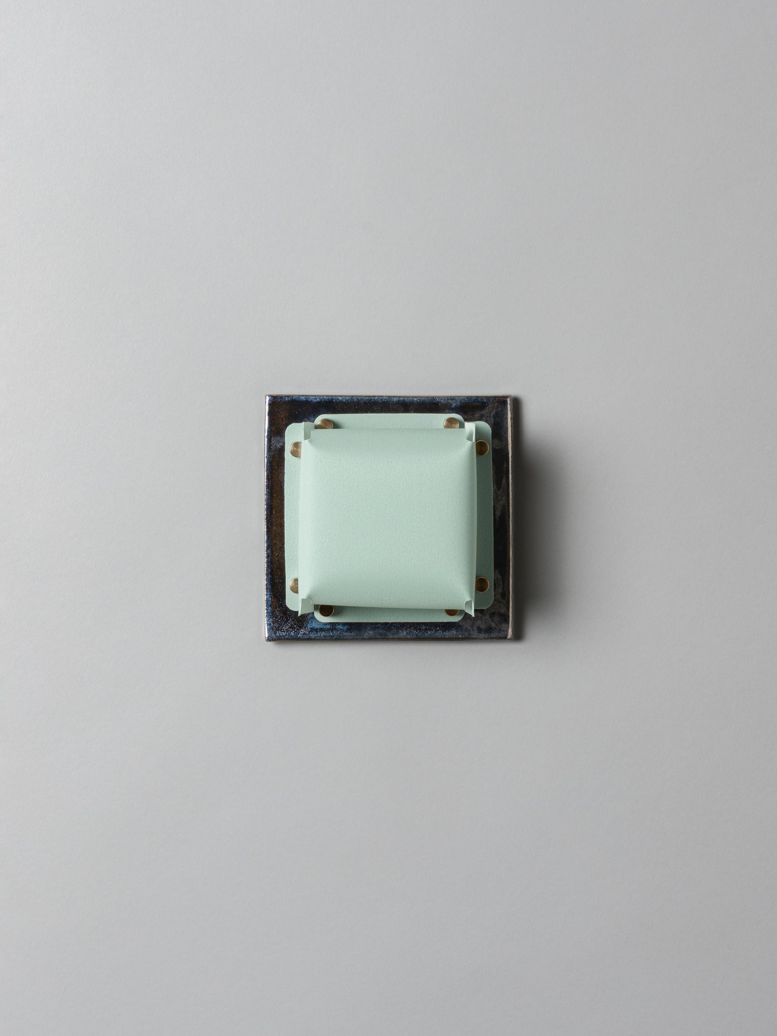 Field Square Mini Sconce, Obsidian