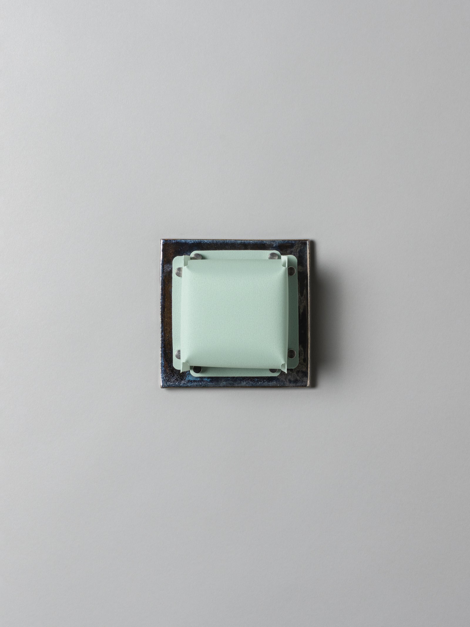 Field Square Mini Sconce, Obsidian