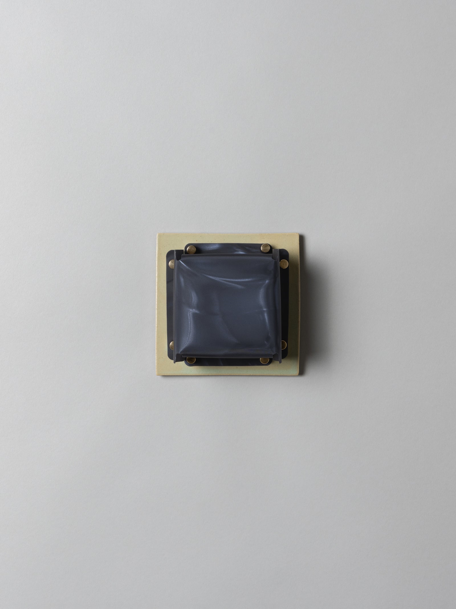 Field Square Mini Sconce, Pale Fiberglass Green