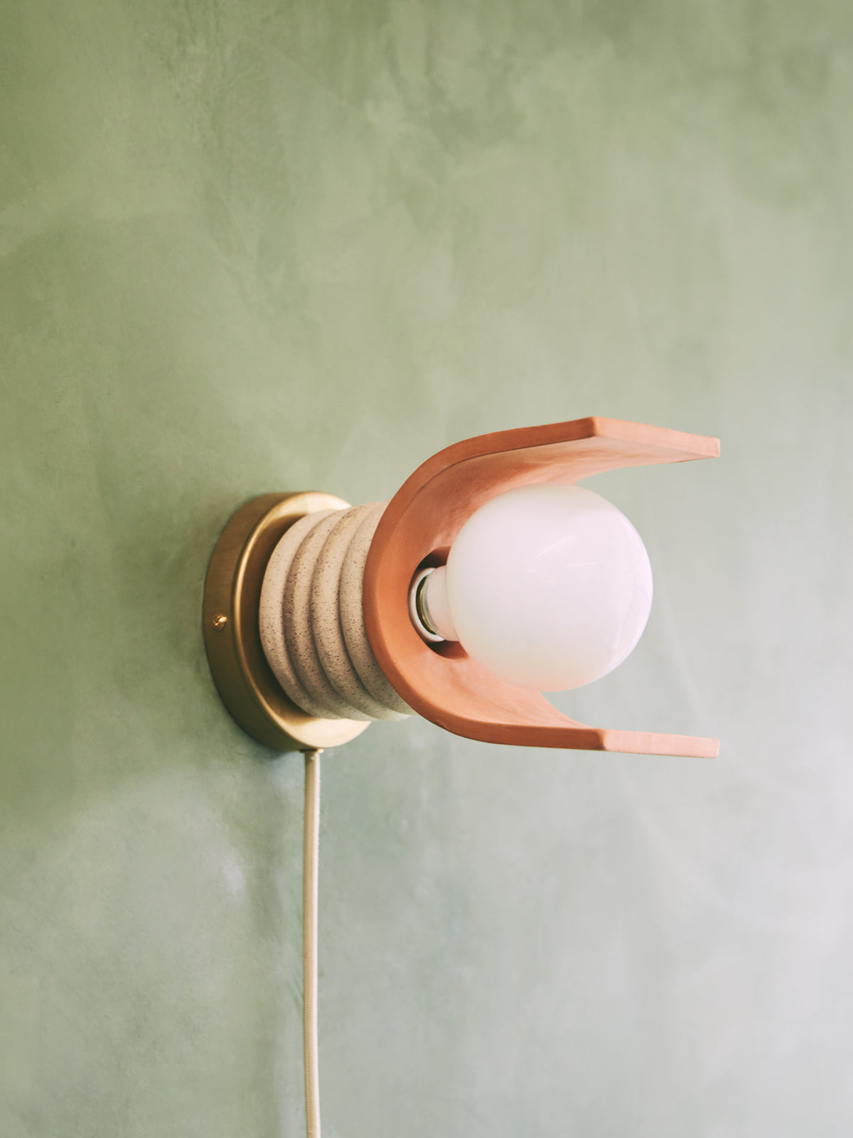 Lunar Sconce, Terracotta / Sand