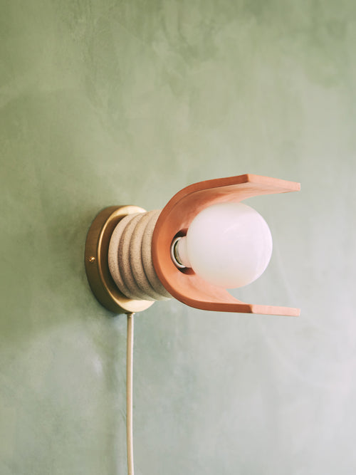 Lunar Sconce, Terracotta / Sand