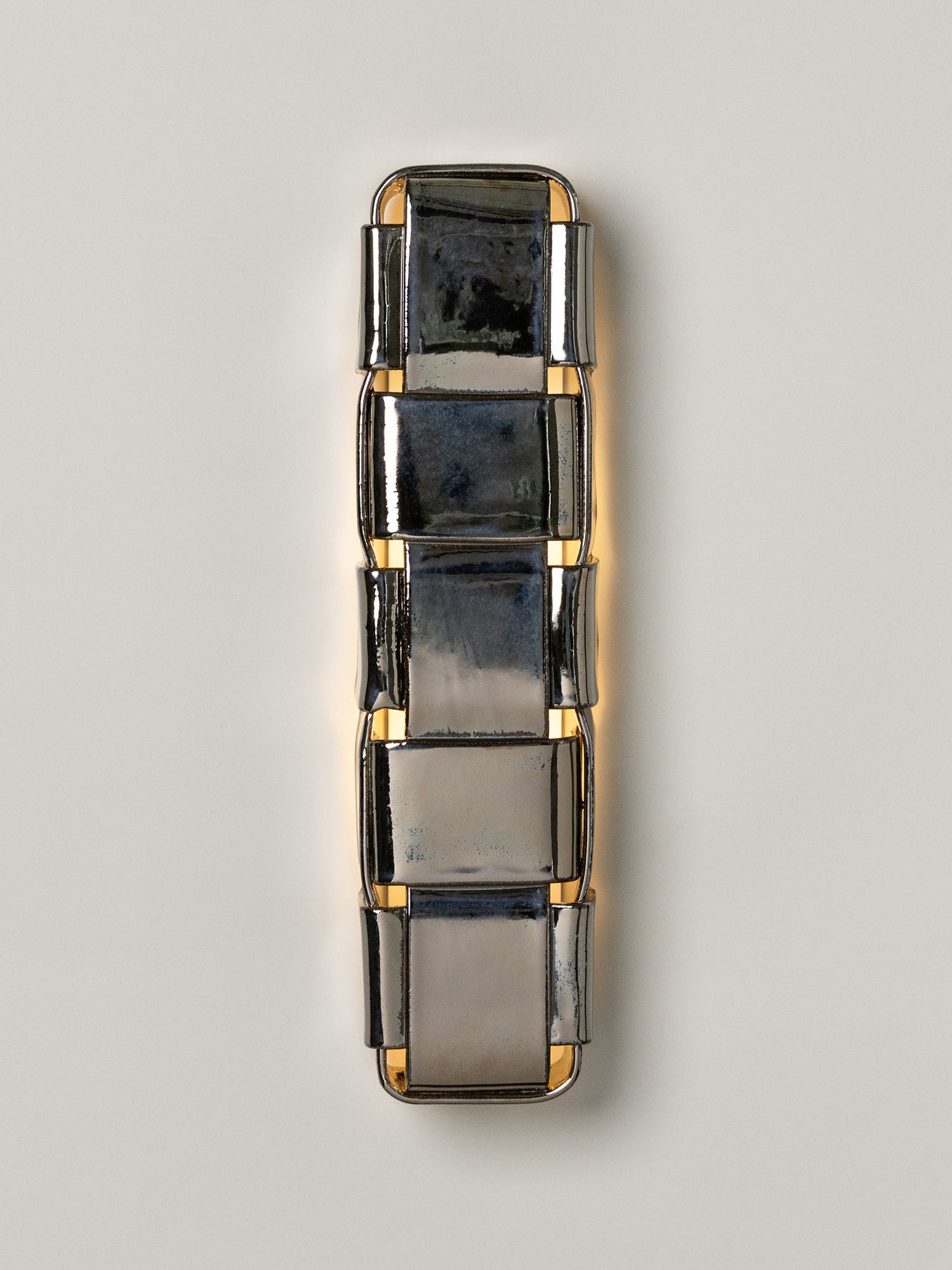 Stria 5 Sconce, Obsidian