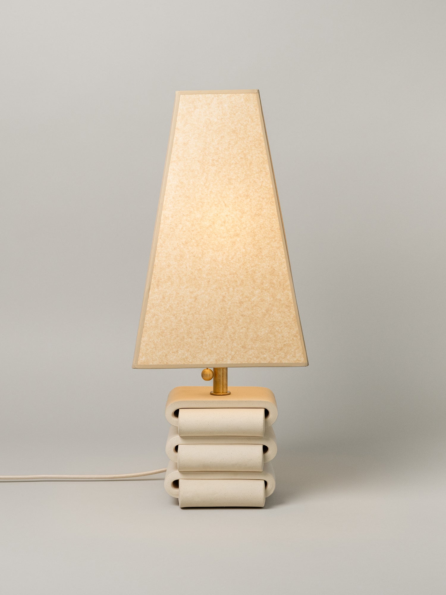 Gio Table Lamp, Bone / 4 Shade Options