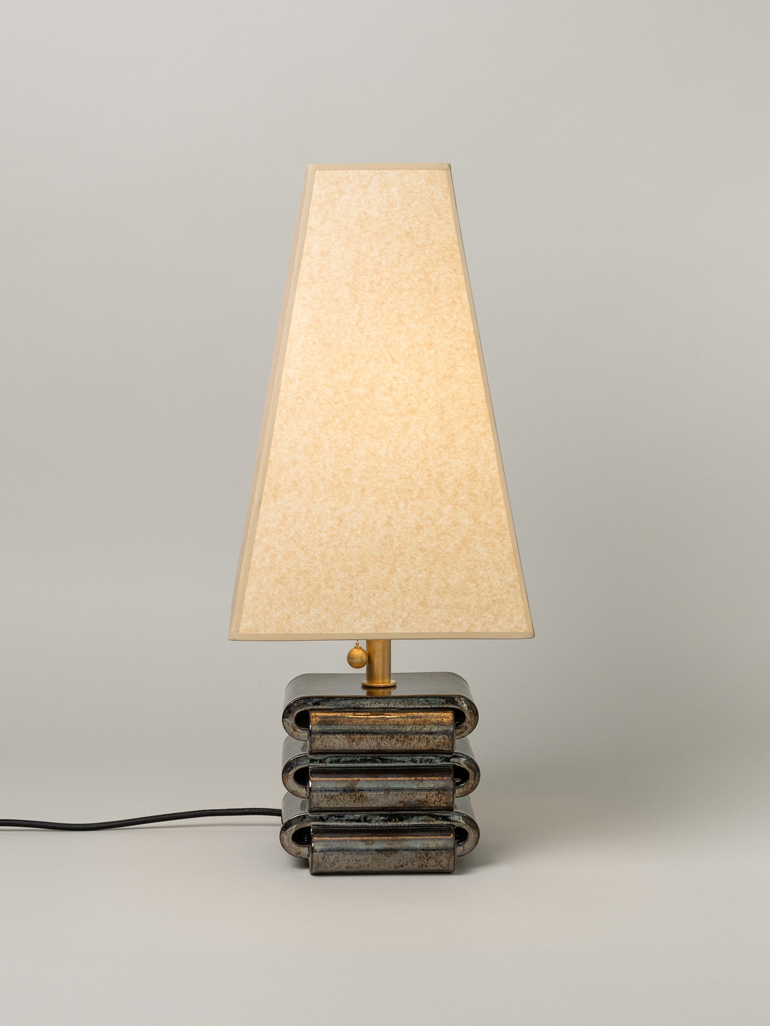 Gio Table Lamp, Obsidian / 4 Shade Options