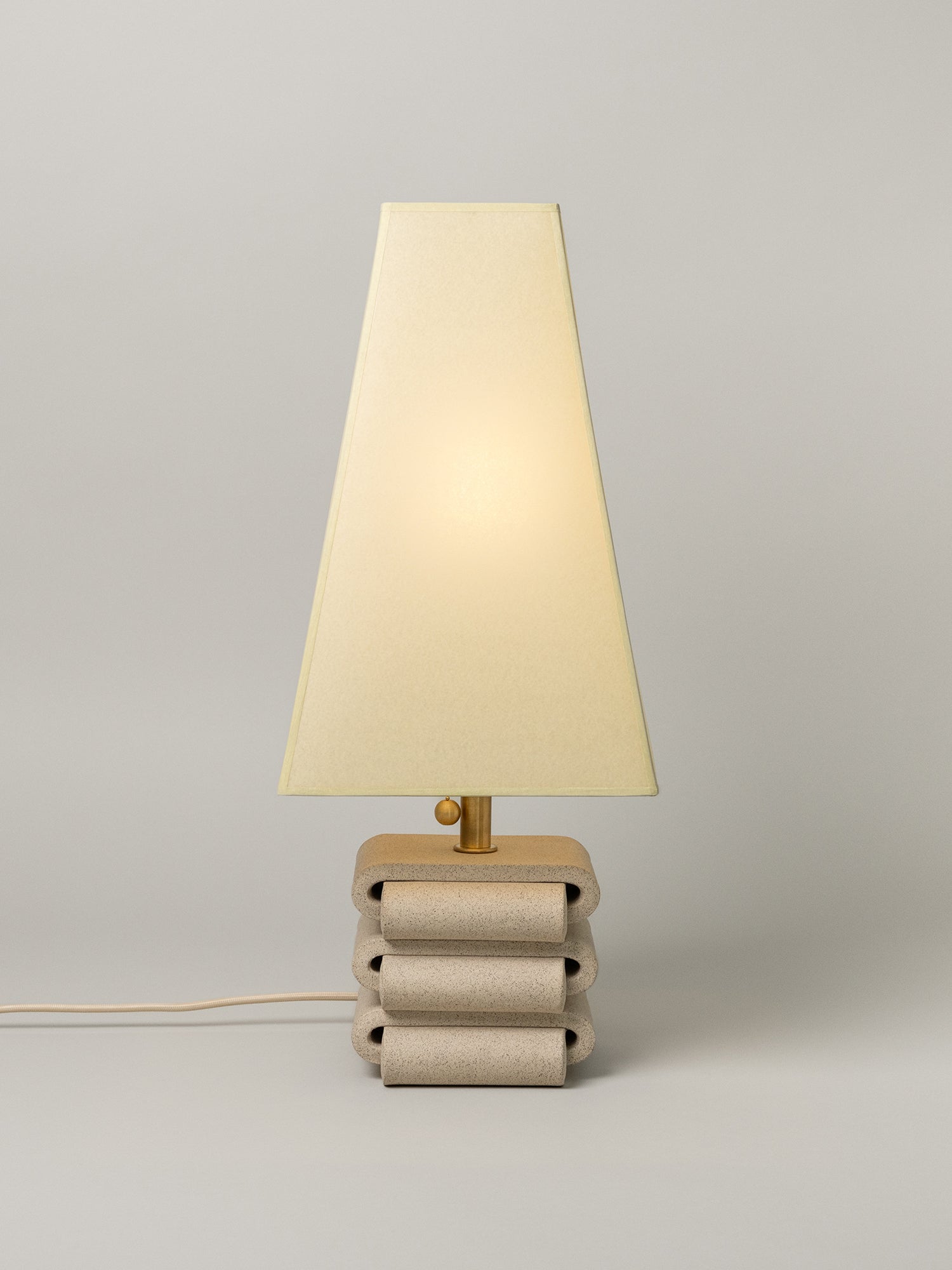 Gio Table Lamp, Sand / 4 Shade Options