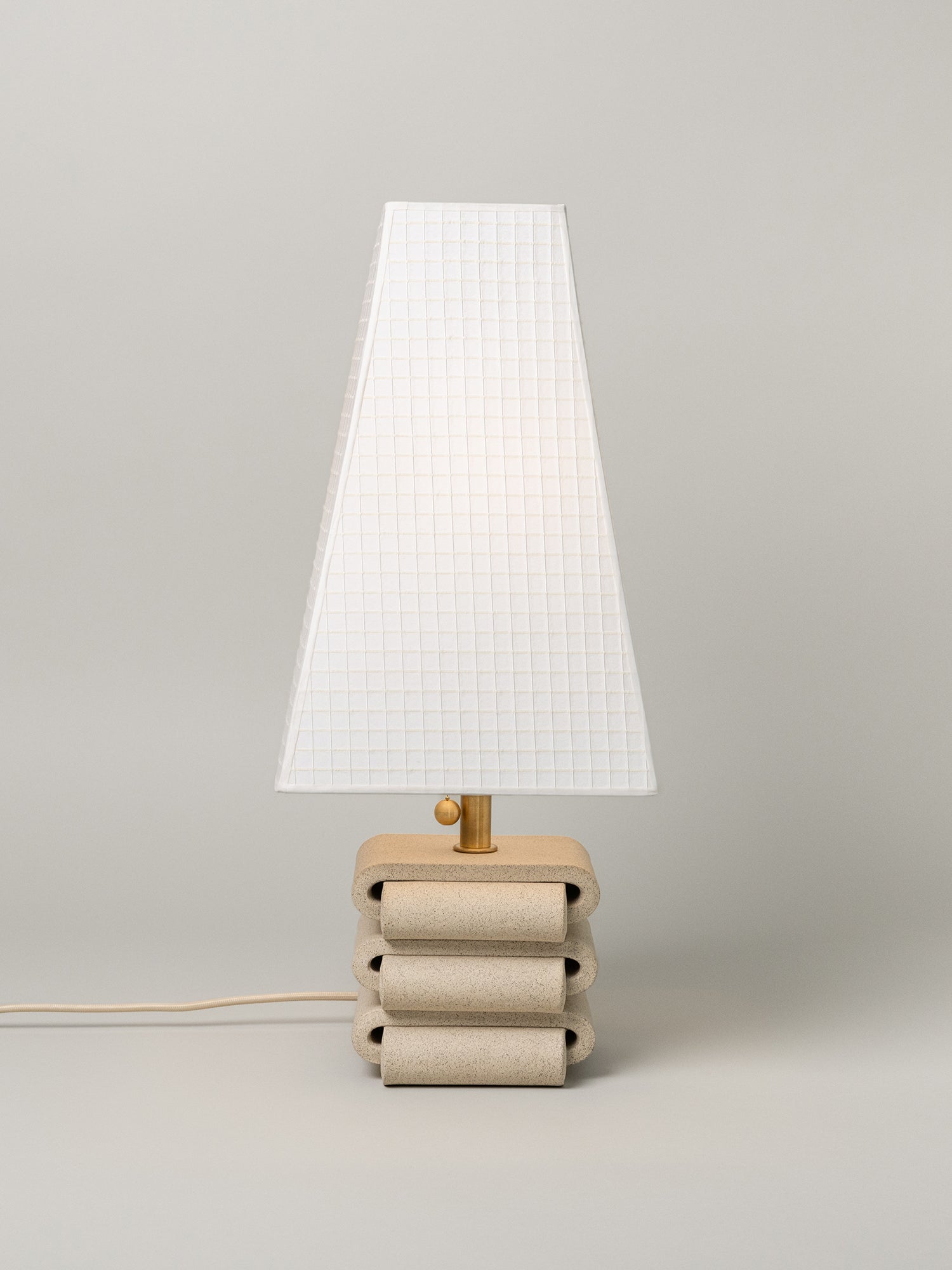 Gio Table Lamp, Sand / 4 Shade Options