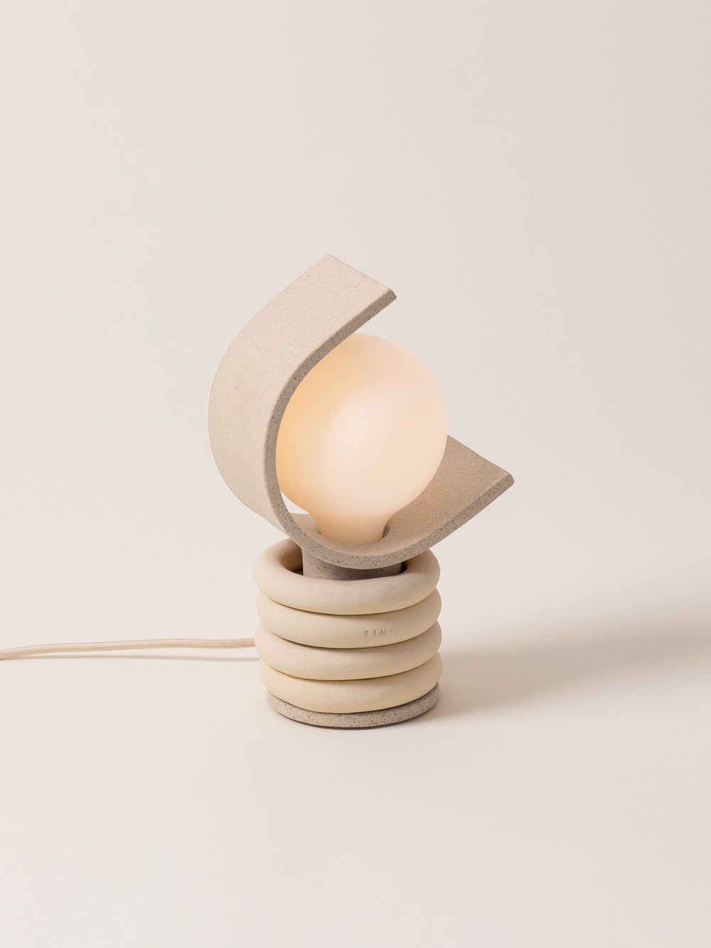 Lunar Table Lamp, Sand / Bone