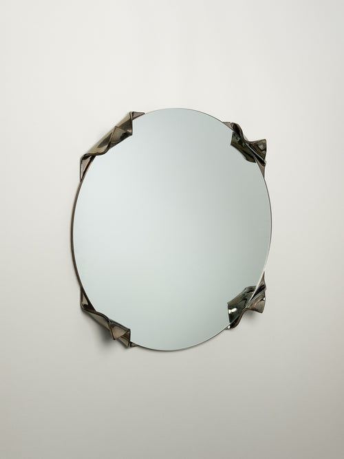 Mira Wall Mirror, Obsidian