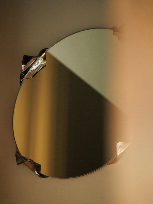 Mira Wall Mirror, Obsidian