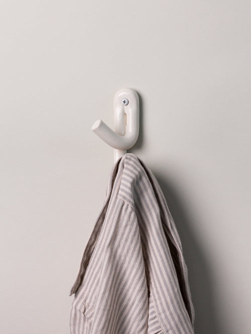 Leggy Crossed Wall Hook, Cream