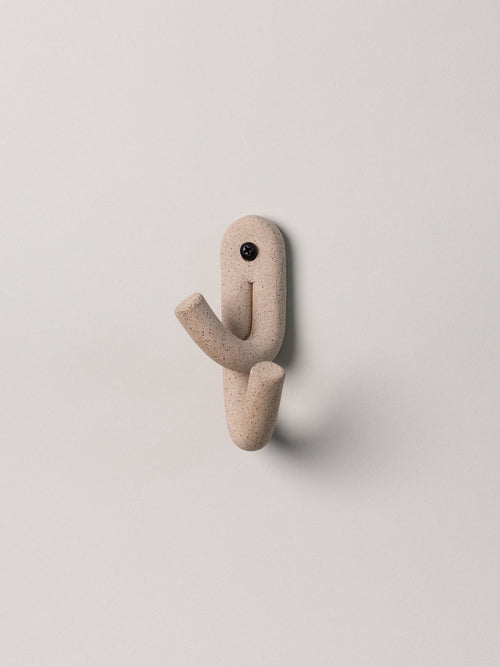 Leggy Crossed Wall Hook, Sand