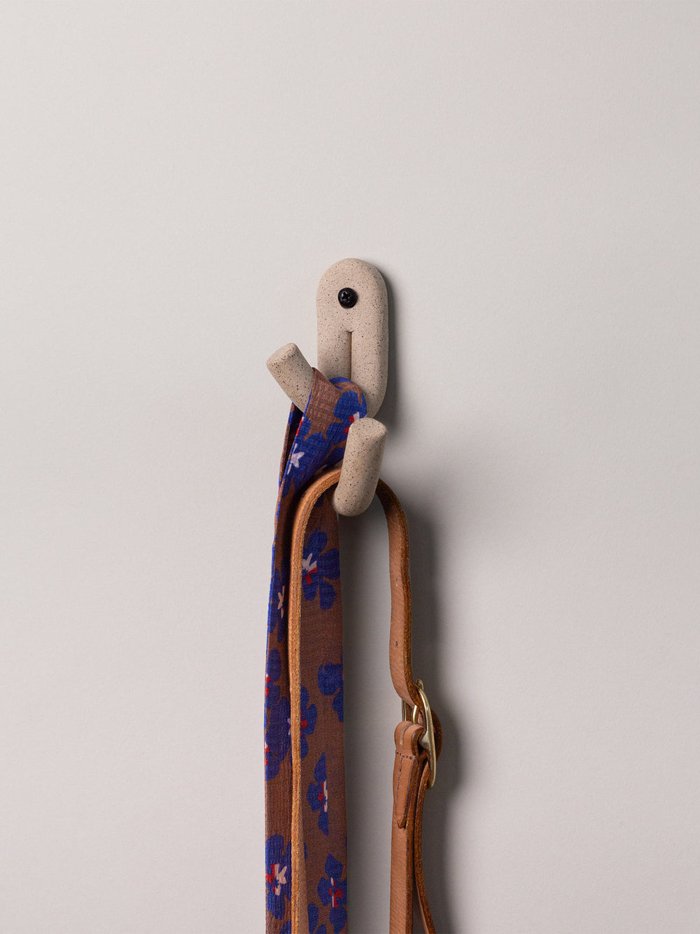 Leggy Crossed Wall Hook, Sand