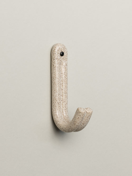 Leggy Curl Wall Hook, Pebble