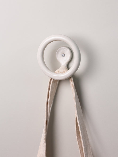 Leggy Long Wall Hook, Cream: SIN ceramics & home goods - Made in Brooklyn –  SIN