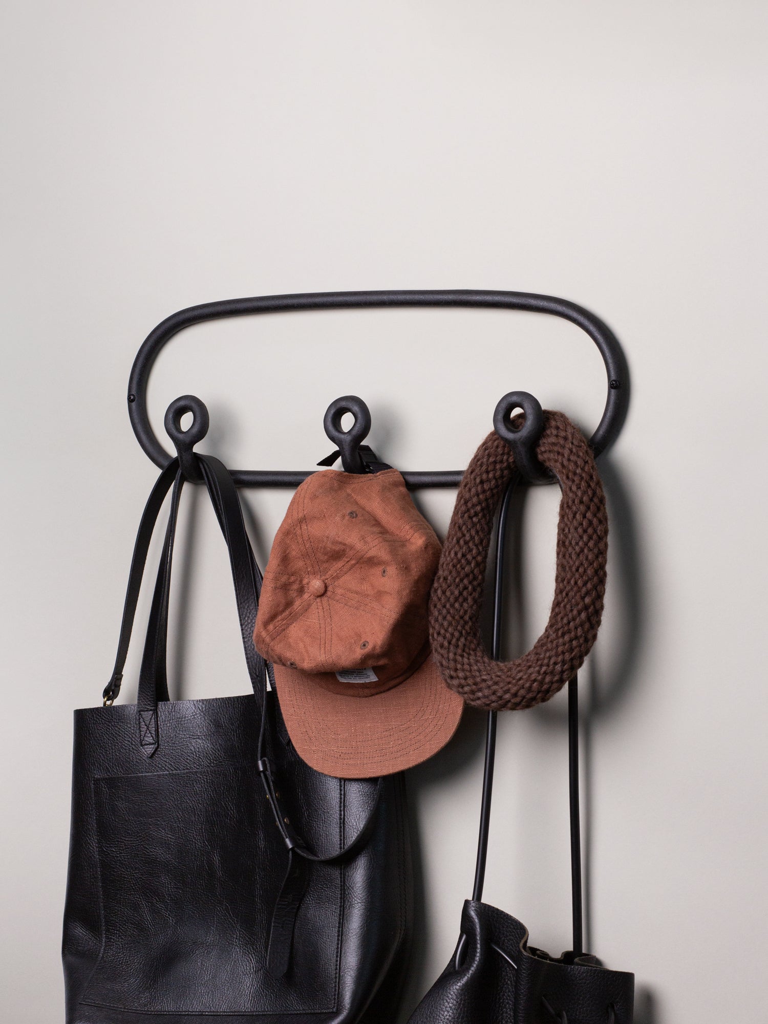 Brooklyn Rack Trio Coat Rack, Black: SIN ceramics and home goods - Handmade in ...