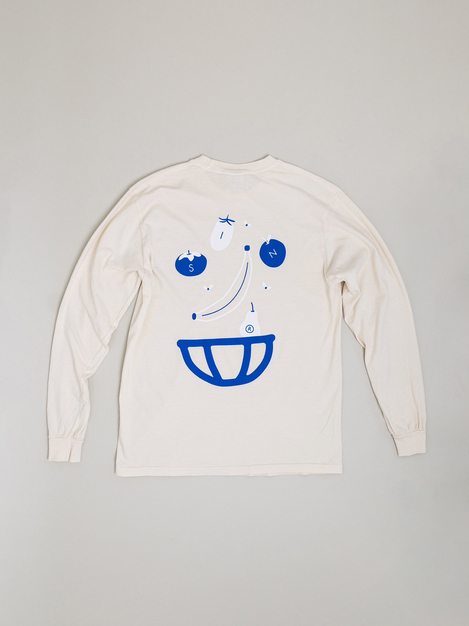 Fruit Fly Long-Sleeve T-Shirt, Cream – SIN | Home Goods