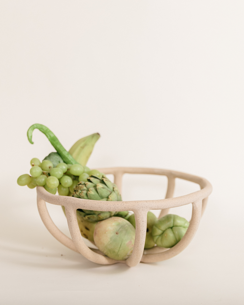 *OOPS* Prong Fruit Bowl, Sand